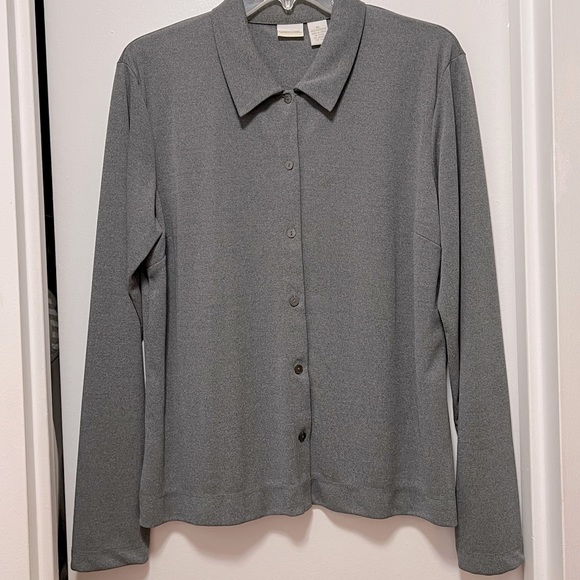 Gray Button Down Shirt - Picture 1 of 4